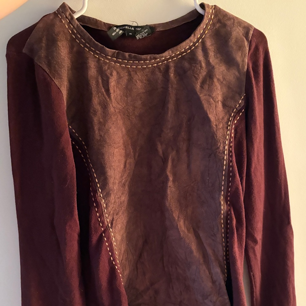 vintage brown unique shirt